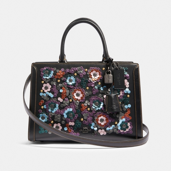 Coach Bags Coach Zoe Carryall With Leather Sequins Poshmark